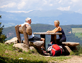 Older couple on holiday