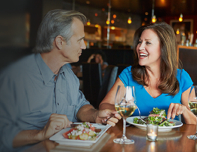 couple having dinner