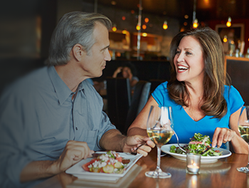 couple having dinner